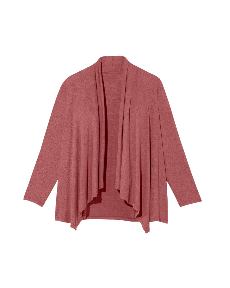Front of plus size Nishka Draped Waterfall Cardigan by B. Curvy | Dia&Co | dia_product_style_image_id:131811